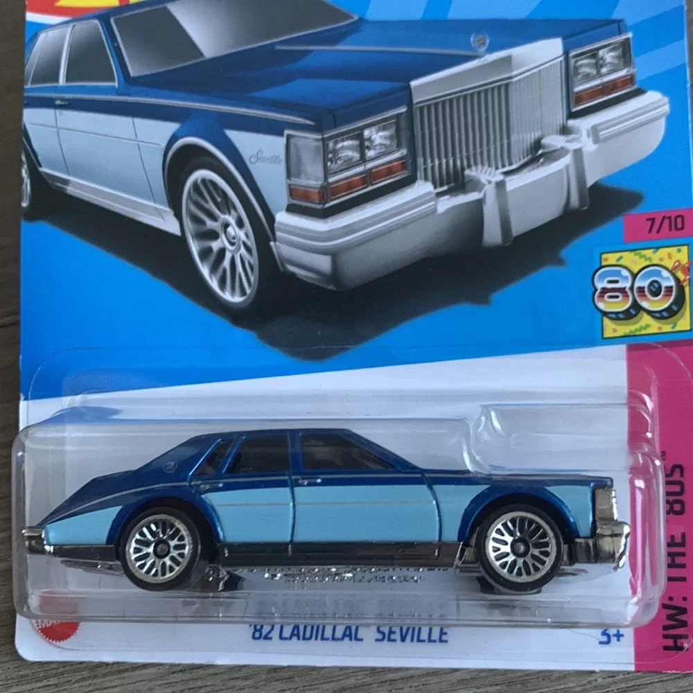 Hot Wheels 1982 Blue Cadillac GM Seville Car Mattel HW 80s Caddy Hotwheels New